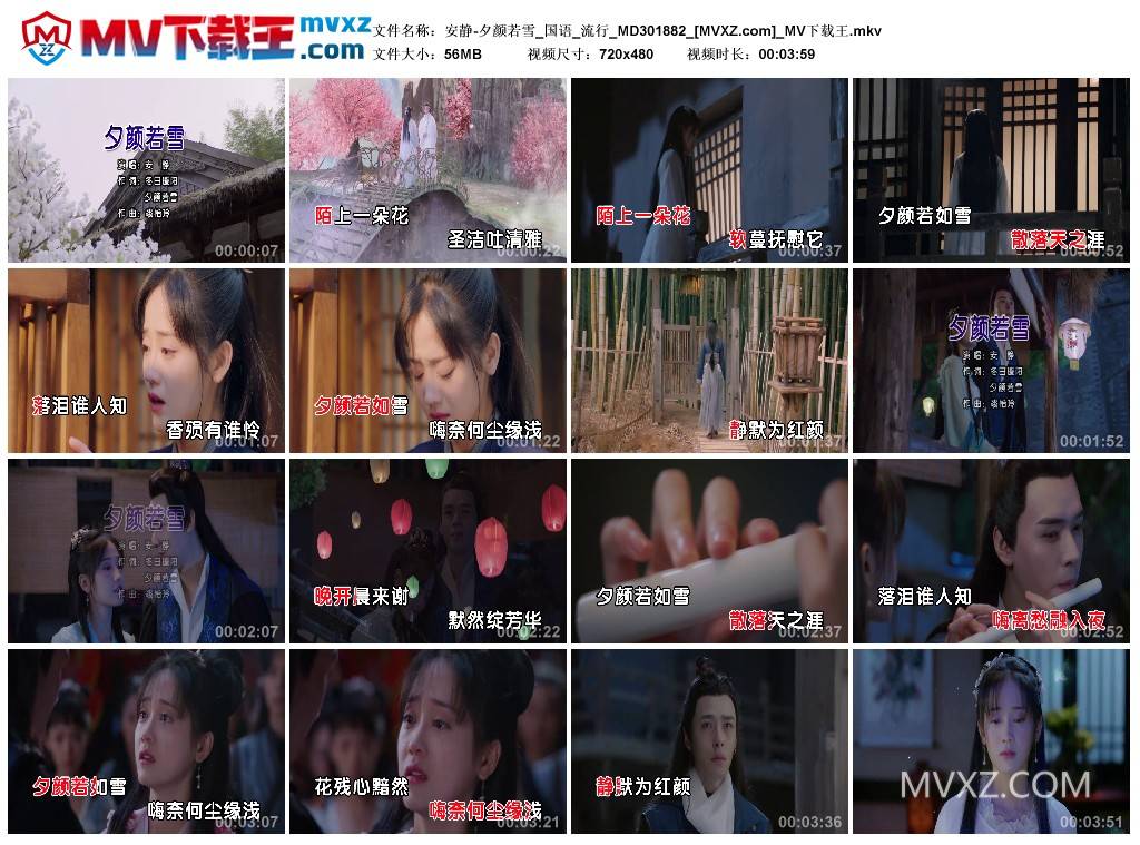 安静-夕颜若雪_国语_流行_MD301882